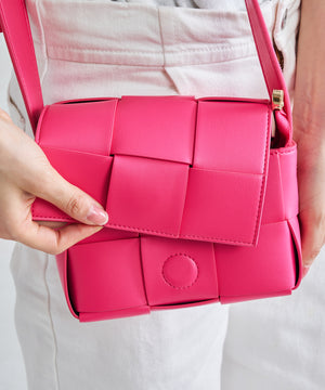 編み込みショルダーミニバッグ/BA-213