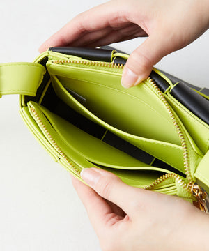 編み込みショルダーミニバッグ/BA-213