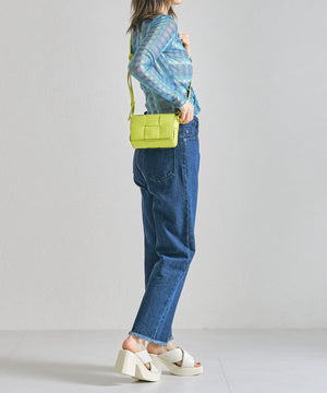 編み込みショルダーミニバッグ/BA-213