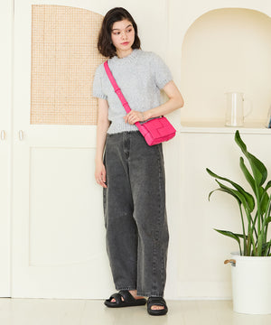 編み込みショルダーミニバッグ/BA-213