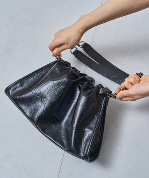 ソフトレザースクエアハンドバッグ/BA-250