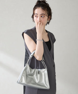 ソフトレザースクエアハンドバッグ/BA-250