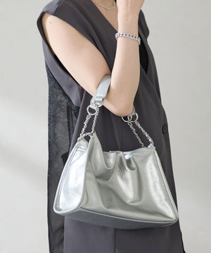 ソフトレザースクエアハンドバッグ/BA-250