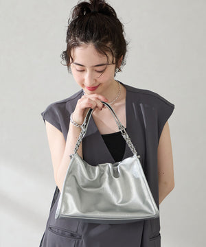 ソフトレザースクエアハンドバッグ/BA-250