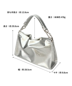 ソフトレザースクエアハンドバッグ/BA-250