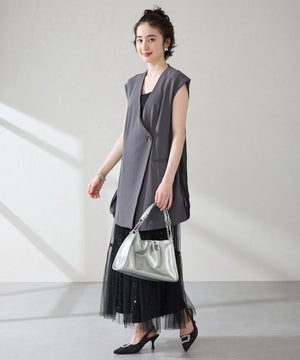 ソフトレザースクエアハンドバッグ/BA-250