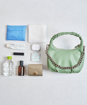 ギャザーハンドチェーン付きバッグ/BA-251