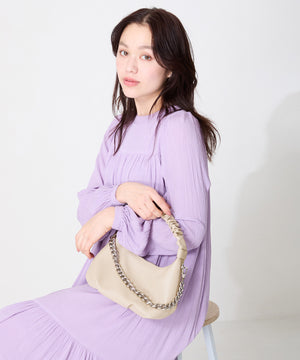 ギャザーハンドチェーン付きバッグ/BA-251