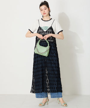 ギャザーハンドチェーン付きバッグ/BA-251