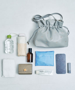 ビジュー巾着バッグ/BA-258