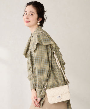 キルティングボックスショルダーバッグ/BA-262