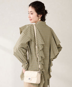 キルティングボックスショルダーバッグ/BA-262