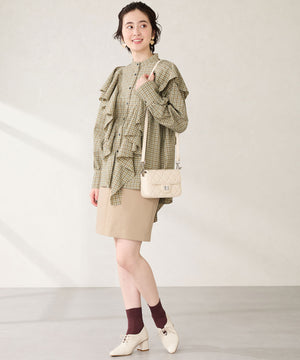 キルティングボックスショルダーバッグ/BA-262