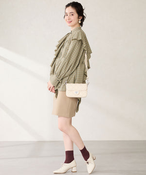 キルティングボックスショルダーバッグ/BA-262