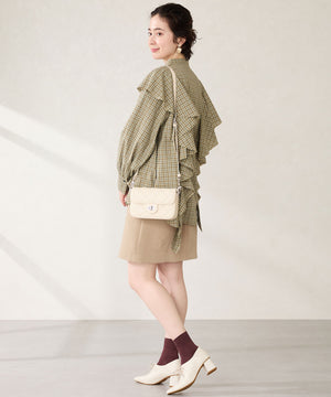 キルティングボックスショルダーバッグ/BA-262