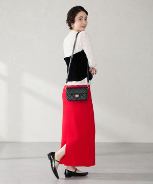 キルティングボックスショルダーバッグ/BA-262