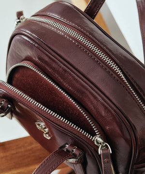 シルバーロゴモチーフボストンバッグ/BA-265