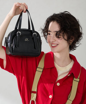 シルバーロゴモチーフボストンバッグ/BA-265