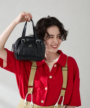 シルバーロゴモチーフボストンバッグ/BA-265