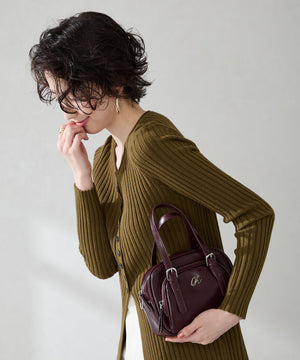 シルバーロゴモチーフボストンバッグ/BA-265