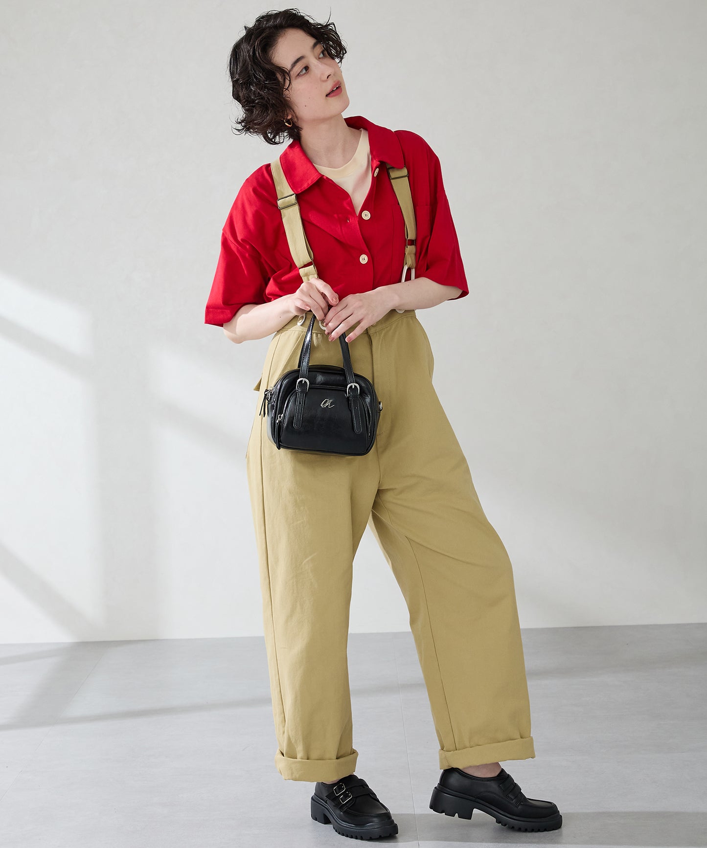 シルバーロゴモチーフボストンバッグ/BA-265