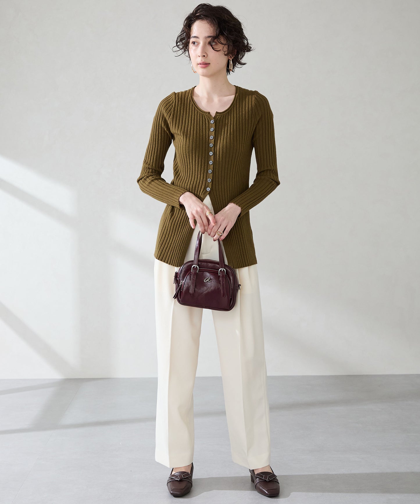 シルバーロゴモチーフボストンバッグ/BA-265