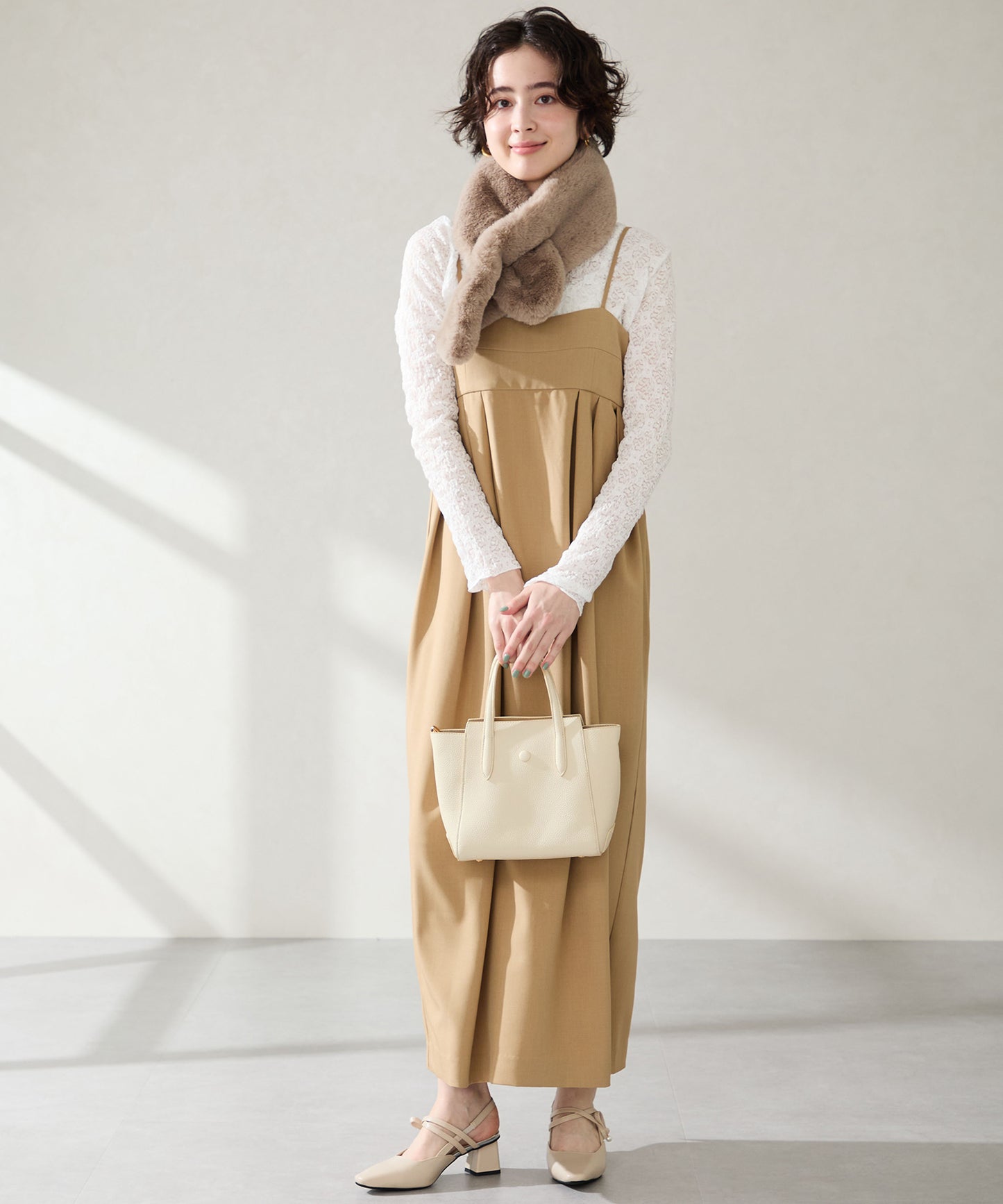 ボタンモチーフハンドバッグ/BA-266