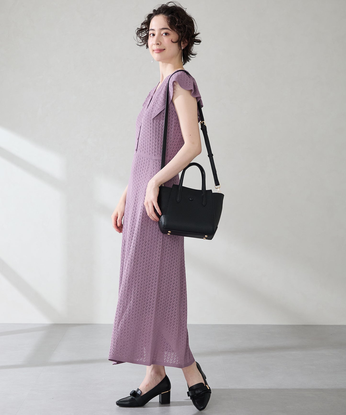 ボタンモチーフハンドバッグ/BA-266