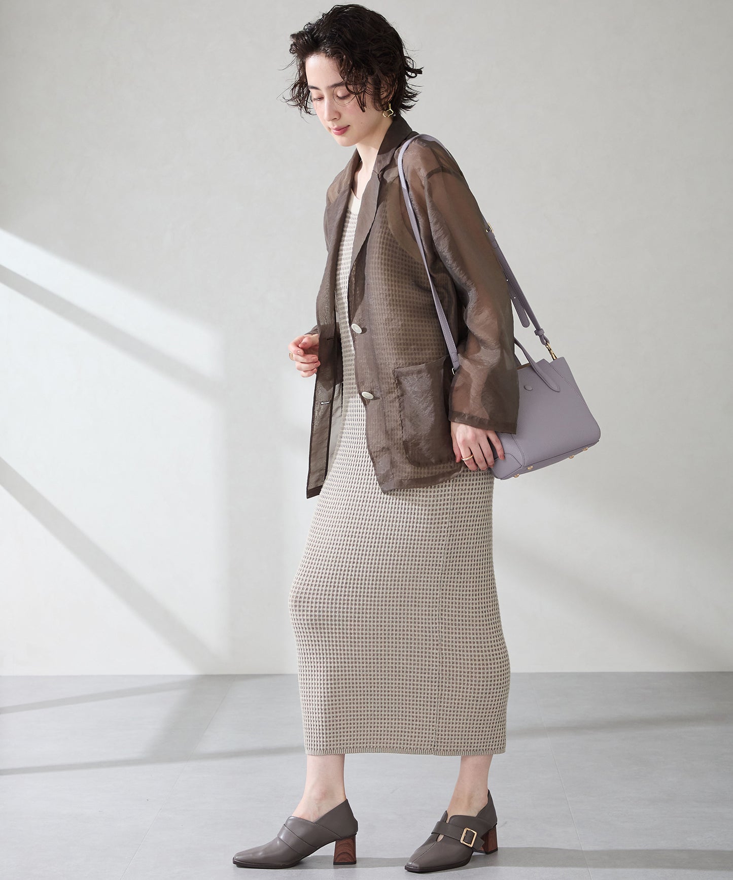 ボタンモチーフハンドバッグ/BA-266