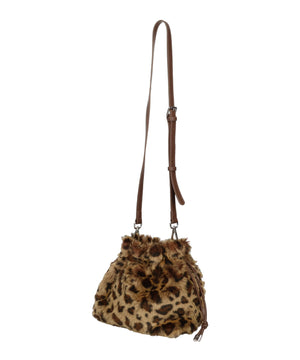 フェイクファー巾着バッグ/BA-269