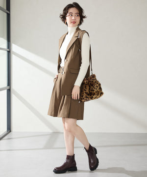 フェイクファー巾着バッグ/BA-269