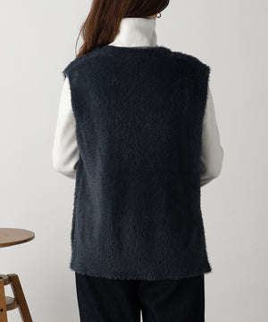 フェザーヤーンVネックベスト/AC3325