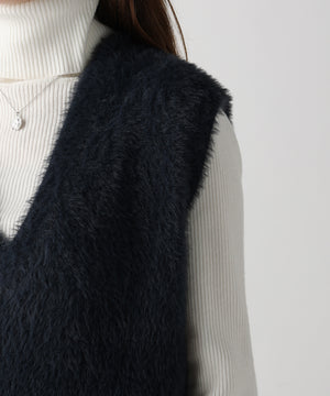 フェザーヤーンVネックベスト/AC3325