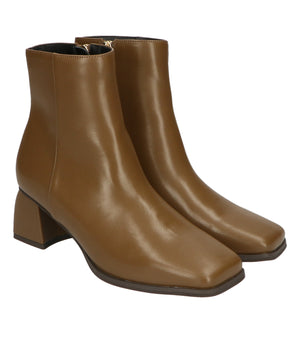 ワイドスクエアトゥミドルブーツ/11392