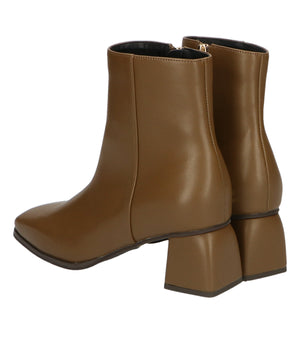 ワイドスクエアトゥミドルブーツ/11392