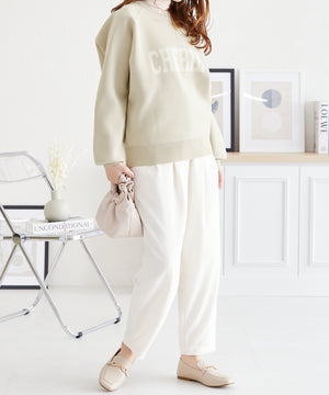 スウェット風ロゴニット/AC3310