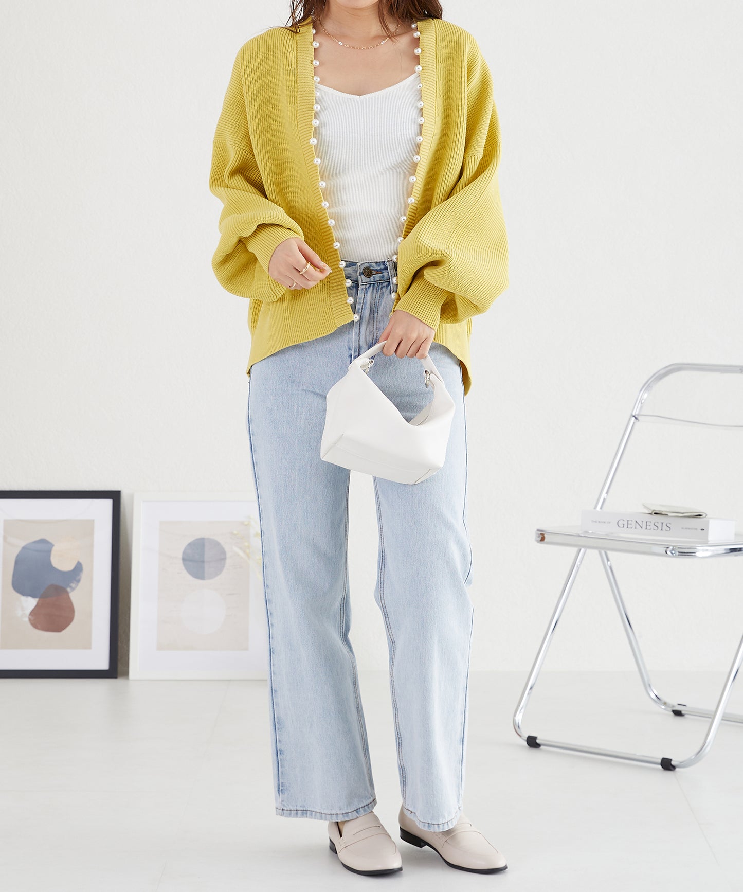 パールニットカーディガン/AC3312