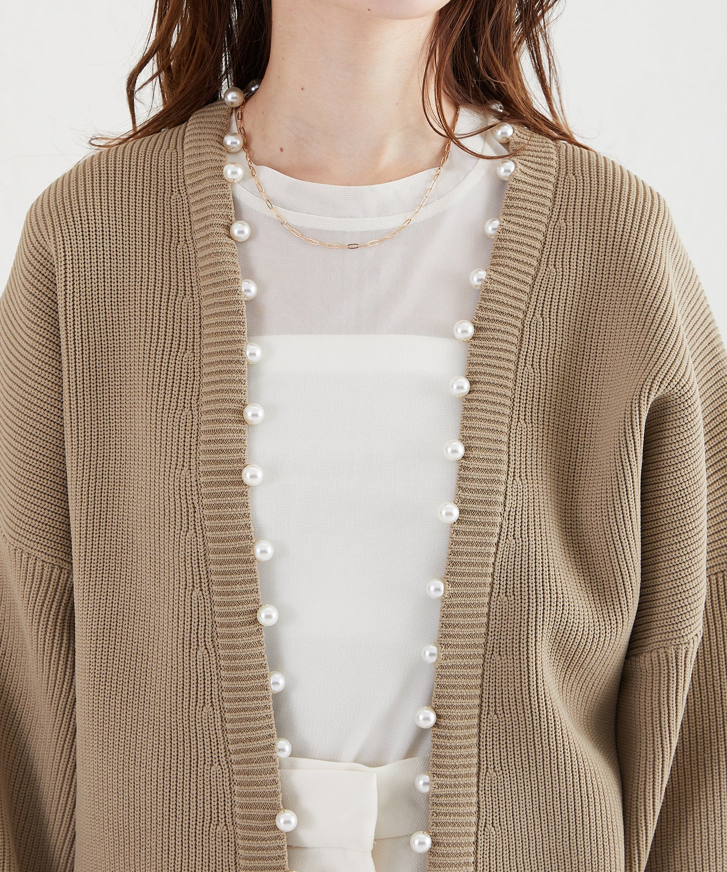 パールニットカーディガン/AC3312
