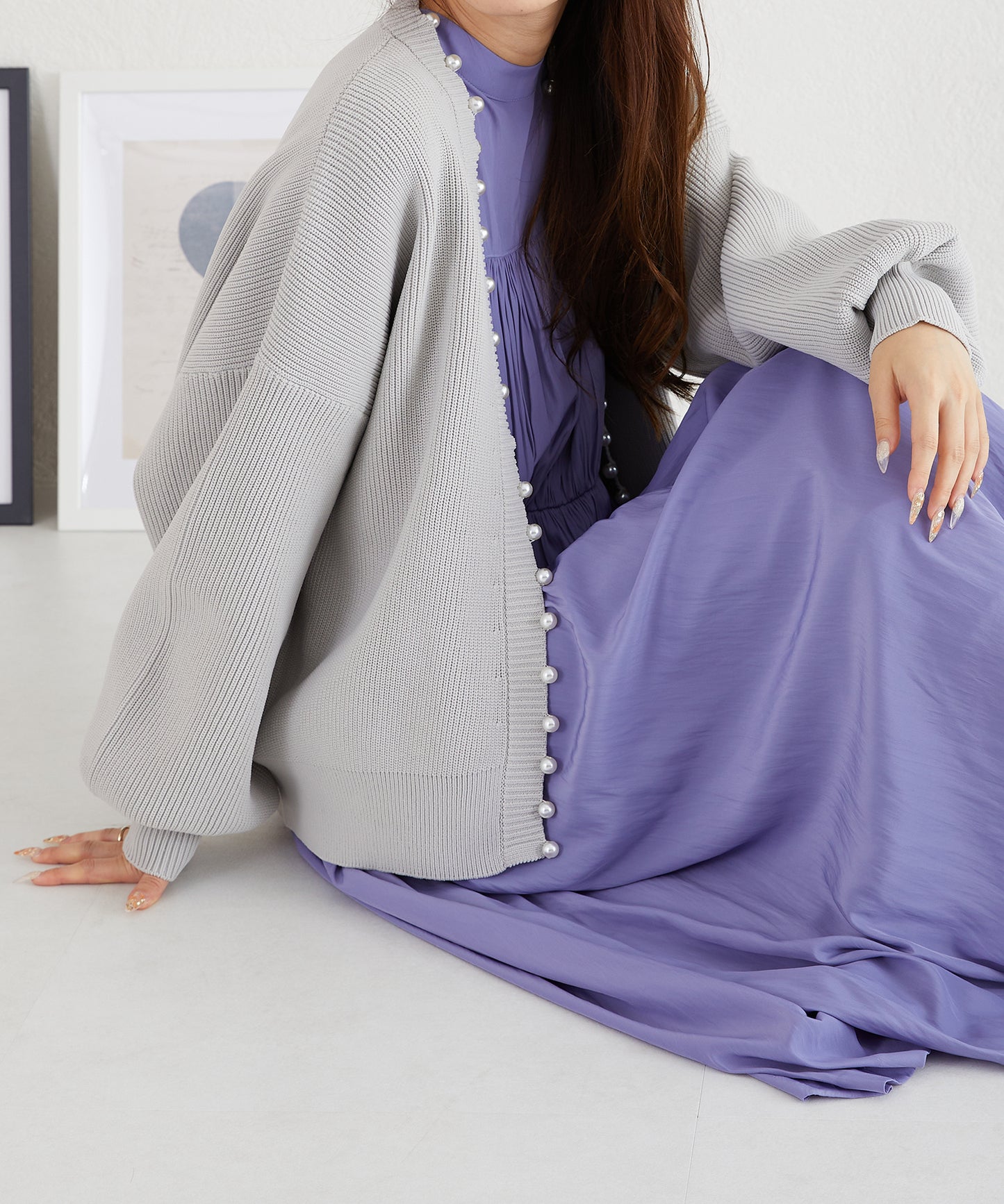 パールニットカーディガン/AC3312