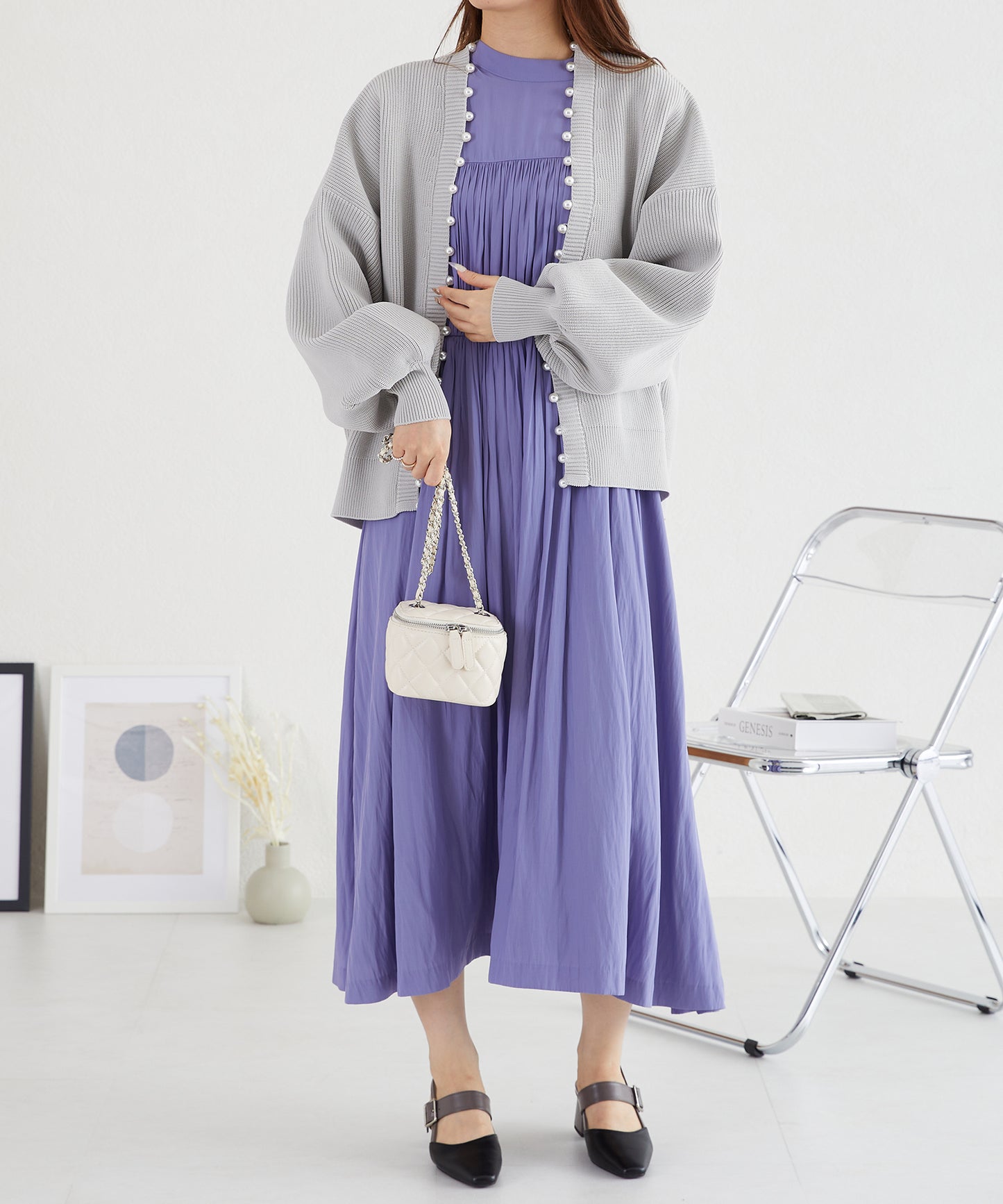 パールニットカーディガン/AC3312