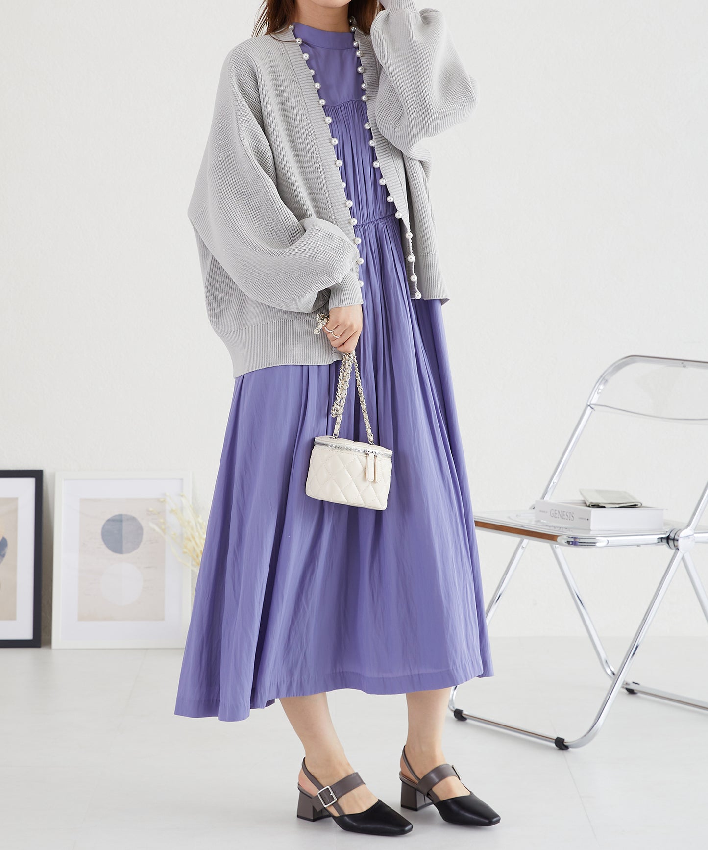 パールニットカーディガン/AC3312