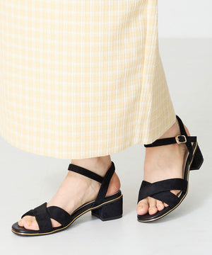 【WEB限定】クロスストラップメタリックラインサンダル/55201