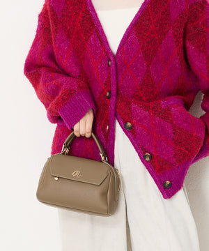 ゴールドロゴモチーフハンドバッグ/BA-241