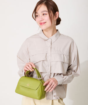 ゴールドロゴモチーフハンドバッグ/BA-241