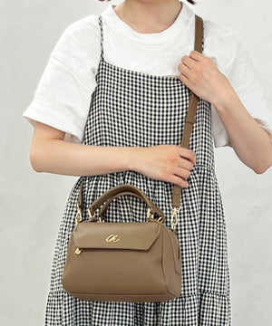 ゴールドロゴモチーフハンドバッグ/BA-241