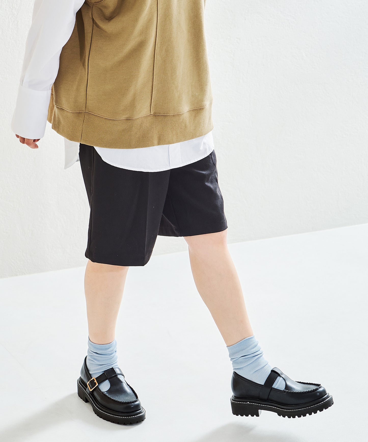 厚底Tストラップシューズ/WEB限定/25302