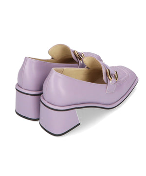 ワイドスクエアトゥヒールローファー/31120