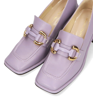 ワイドスクエアトゥヒールローファー/31120