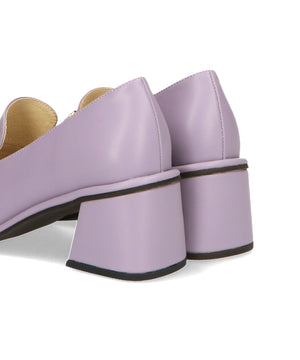 ワイドスクエアトゥヒールローファー/31120