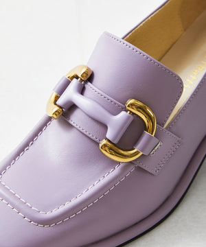 ワイドスクエアトゥヒールローファー/31120